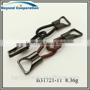 11mm Nice Metal Shoes Buckle With Pvc Rope Decorations Black Brown Colors Quality Choice thumbnail-2