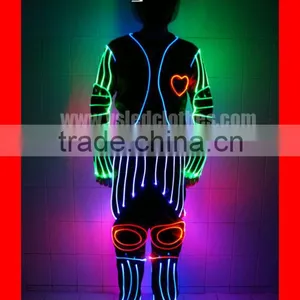 Programmable LED Dance Costume, Fiber Optic Ballet Dance Costume, Remote Control Flash Dance Costume thumbnail-2