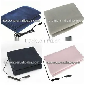 12V Polar Fleece Car Heating Blanket,travel Car Blanket. thumbnail-1