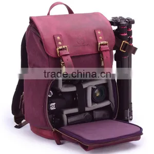 Handmade Vintage Bag Leather Camera Bag for Canon 600d thumbnail-3