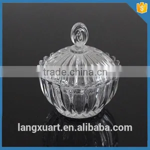 Bling Crystal Candle Glass Jar Dome Lid thumbnail-2