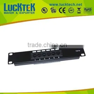 10 Inch 1U UTP Cat5e 6ports Patch Panel thumbnail-1