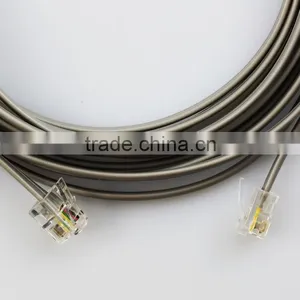 2015 Hot Sell Telephone Extension Cord 6P4C Plugs Flat Cable thumbnail-1