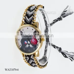 Elastic Knitting Watch Chain Cat Face Quartz Watch Price thumbnail-4