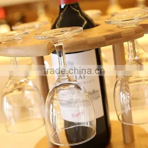 Bamboo Wine Cup Rack thumbnail-3