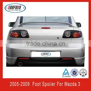 Hot Sale Body Kits Auto Rear Spoiler For Mazda 3 M3 Foot Style ABS 2005-2009 thumbnail-1