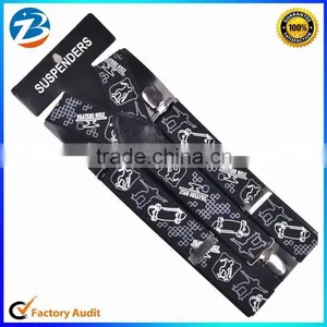 Fashion Individualized Printed Wide Elastic Braces Gentle and Lady Suspenders thumbnail-1