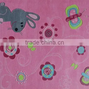 Soundproof Hot Pink Carpet With Modern Pattern thumbnail-1
