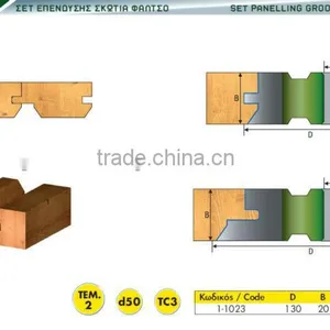 Set Groove Bevel Panelling TCT Cutters thumbnail-2