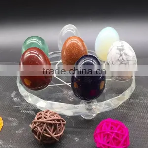 Natural Rock Semi Precious Crystal Stone Chakra Yoni Egg Set thumbnail-1