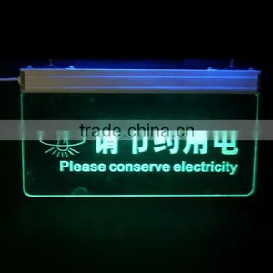 New Style Stylish Acrylic Led Outdoor Rotating Sign thumbnail-1