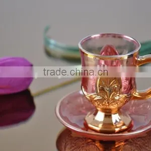 2016 China Manufacturer Golden Plated Coffee Cup and Saucer Set thumbnail-1
