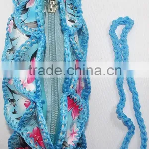 China Shoulder Sling Bag Unique Pattern Design Function Pocket Inside thumbnail-4