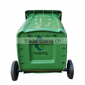 Factory Price !!! Top Quality Outdoor 240 Liter Plastic Waste Bin With Wheels thumbnail-1