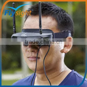 H1609 Original New Flysight SPX01 FPV Video Goggle 5.8Ghz 32CH Wireless Dual Receiver for RC Runner 250 Racing Drone thumbnail-3