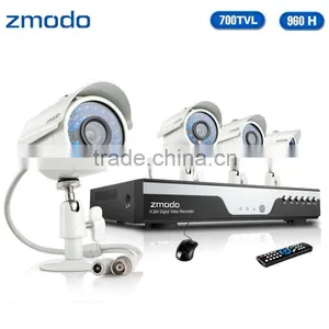 Zmodo 4CH 960H DVR 700TVL Outdoor Home Security Camera System thumbnail-1