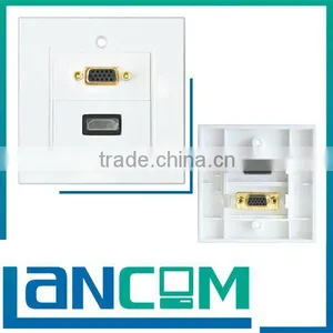 HDMI WALL PLATE FEMALE WITH VGA thumbnail-1