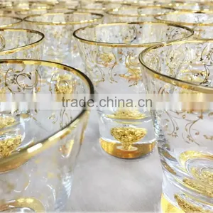 Gold-Rim Drinking Glass Iced Tea Glass Waterglass thumbnail-4