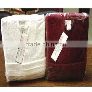 100% Cotton Velour Bathrobe thumbnail-1