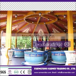 Amusement Park Equipment Tea Cup , Rotary Tea Cups Rides Family Amusement Park Rides! thumbnail-6