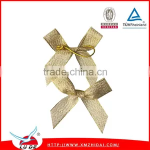 2016 Cheap Factory Handmade Metallic Ribbon Bows for Decoration thumbnail-3