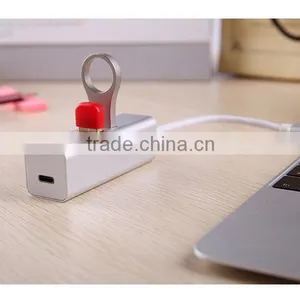 Aluminum USB-C Type C USB 3.1 High Speed 4 Port HUB Adapter For MacBook Nokia N1 thumbnail-4