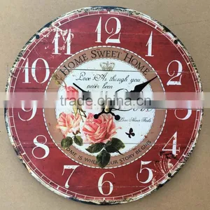 12 Inch European Style MDF Wall Clock thumbnail-3