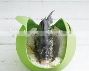 2015 Hotsale Newly Design Food Grade Silicone Steamer Roaster Fish Steamer thumbnail-1