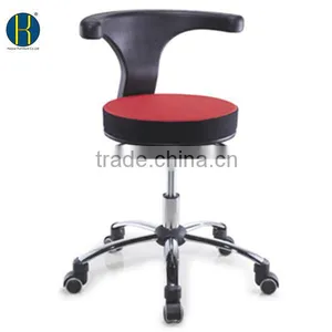 HY1033 Red & Black Fabric Low Price Hospital Chair With Backrest thumbnail-2