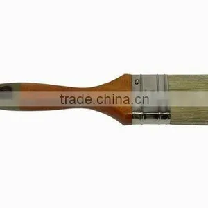 White Boiled Bristle Flat Paint Brush thumbnail-1