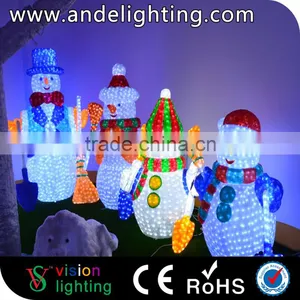 Outdoor Winter Motif Sculpture Light Led Snowman Light thumbnail-1