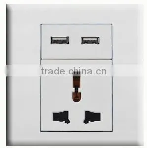 CE&RoHS Approved 5V/2100mA Universal Usb Wall Switch Socket thumbnail-3