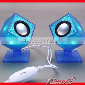 Colorful Light Speaker, LED Colorful Light Speaker, Portable LED Colorful Light Speaker for Computers thumbnail-1