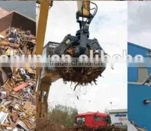 Hitachi Zx360h 5 Teeth Orange Peel Hydraulic Grapple thumbnail-1