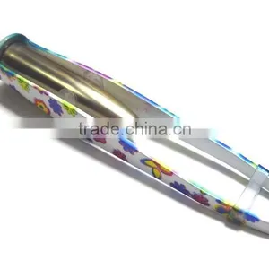 Flowers Pattern Tweezer With Led Light, Stainless Steel Tweezer, Light Tweezer, thumbnail-1