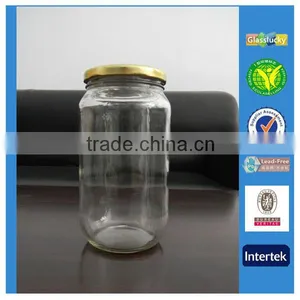 Hot Sale Clear 1L Glass Bottle With Metal Lid thumbnail-1