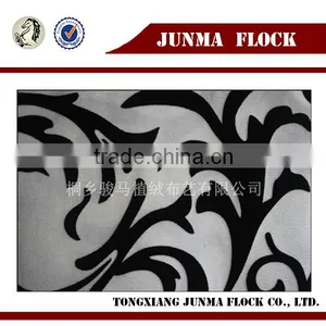 Manufacturer China Flocked Upholstery Textile Flocking Print Printing Fabric for Wicker Furniture Slipcovers thumbnail-1