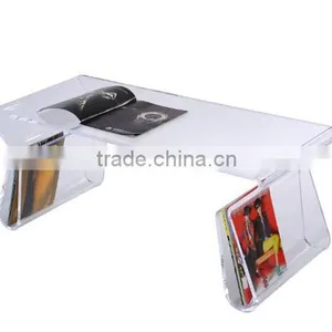 HomCom 38" Modern Acrylic Coffee Table thumbnail-3