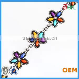 Wholesale Price Multicolor Plastic Rhinestone Banding for Hair Decoration in Bulk thumbnail-1