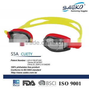 Cuety - Non-toxic Adjustable Silicone Strap Anti-Fog Children Junior Swimming Goggles thumbnail-1
