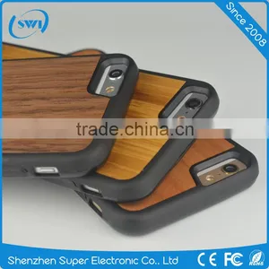 New Natural Material 360 Degree Protective Wooden+TPU Phone Case Cover For IPhone 6 6S 6S Plus thumbnail-2