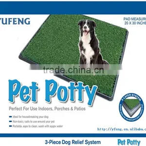 Pet Potty Three Layer With Artificial Grass Dog Toilet Training Pad Park Patch Mat Indoor Outdoor thumbnail-6