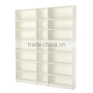 China Manufacturer Sale Wihte Colour Used Library Bookcases/particle Board Book Shelf thumbnail-2