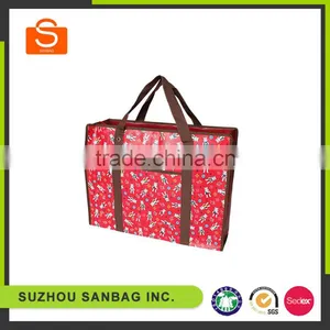 Fabric Luggage Bag Zipper Laminated Tote Shopping thumbnail-1
