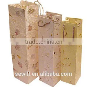 2014 Elegant Custom Logo Paper Wine Bag Wholesale thumbnail-1