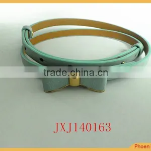 Green pu Belt With Butterfly Buckle With Little Metal thumbnail-1