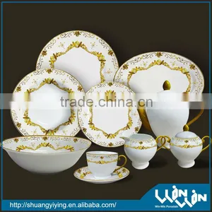 47pcs Dinner Set in Plating Gold Design thumbnail-1