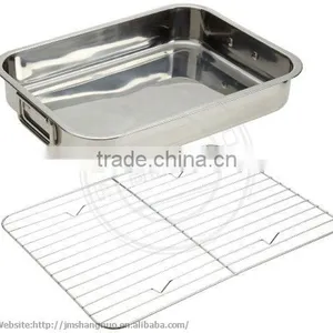 Square Shape Baking Pan BBQ Pan With Wire Rack thumbnail-1