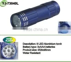 9leds Aluminium Flashlight thumbnail-1