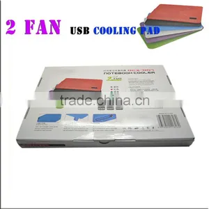 Tablet pc Cooling Pad With 4 / 2 FAN 1 USB Ports Cooling Pad Blue Cooling Pad Portable Smart thumbnail-1